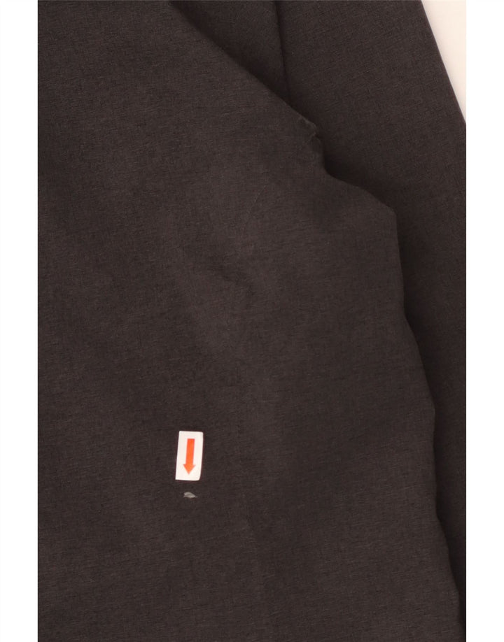 THE NORTH FACE Chaqueta impermeable con capucha para mujer UK 44 Poliéster gris medio