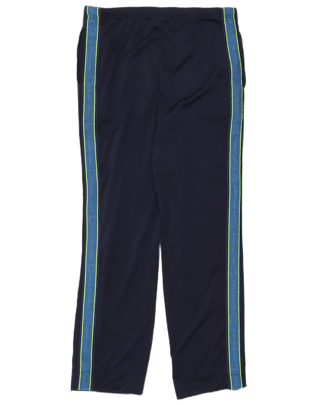 SERGIO TACCHINI Mens Tracksuit Trousers IT 50 Medium Navy Blue Colourblock