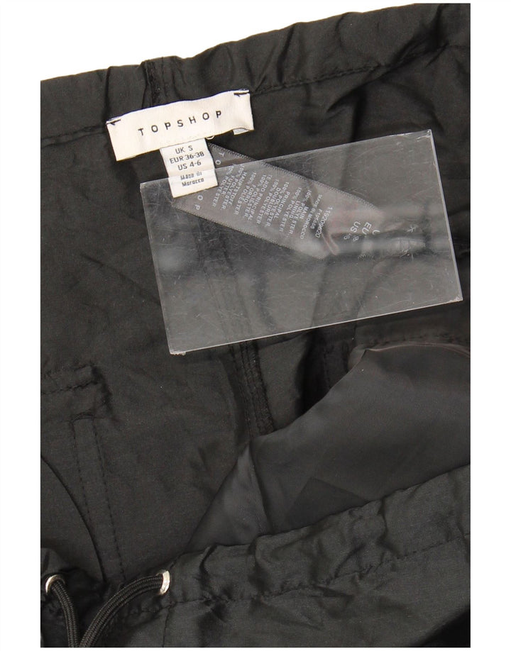 Topshop Pantalones de chándal para mujer UK 10 Small Poliéster negro
