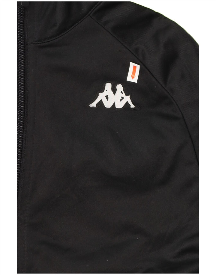 KAPPA Chándal completo con gráfico para niños 15-16 años Poliéster color block negro