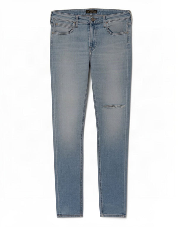 Lee Mens Malone Vaqueros Pitillo Desgastados W32 L32 Algodón Azul