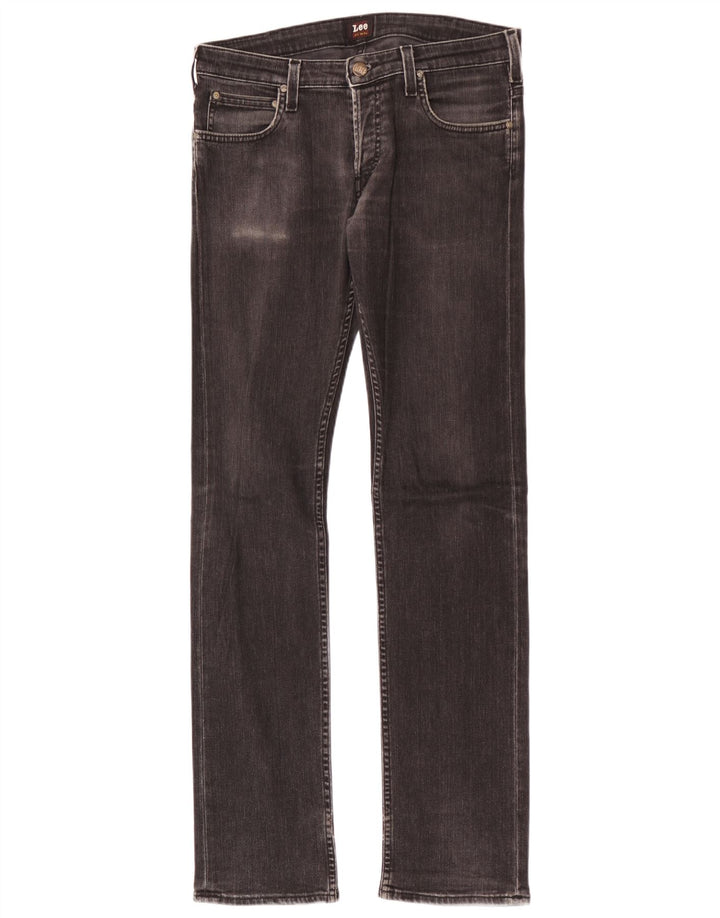 Vaqueros ajustados para hombre Lee W31 L34 Algodón negro