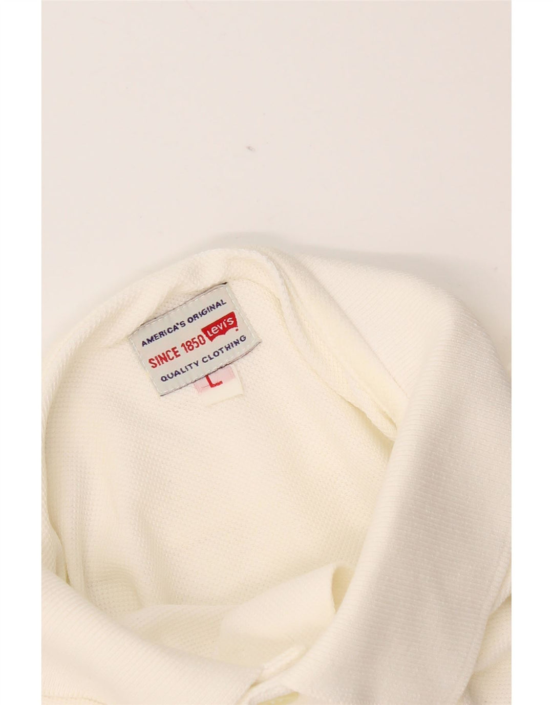Polo Levi's para hombre blanco grande