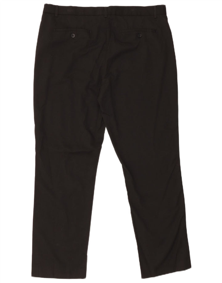 CALVIN KLEIN Pantalón chino ajustado para hombre W36 L30 Poliéster negro