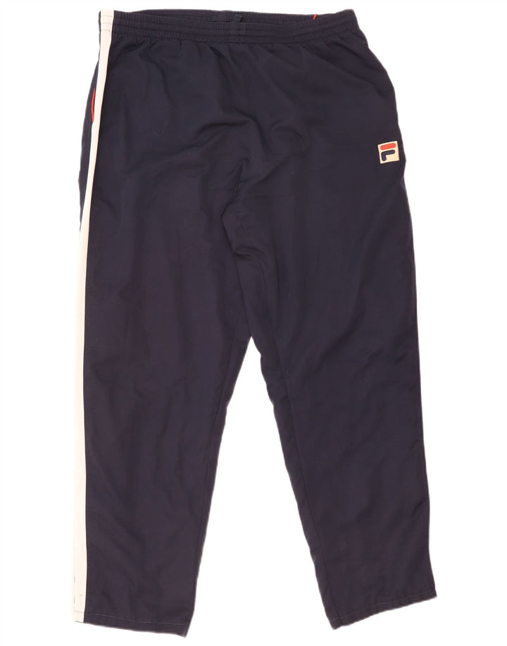 Fila Pantalón de chándal para hombre 2XL Azul marino Colorblock
