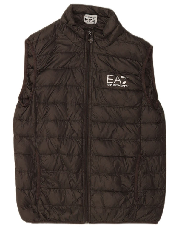 Emporio Armani Chaleco acolchado para hombre UK 40 Large Poliamida verde