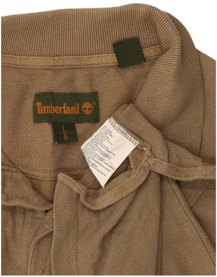 Timberland Polo Hombre Algodón Beige Grande