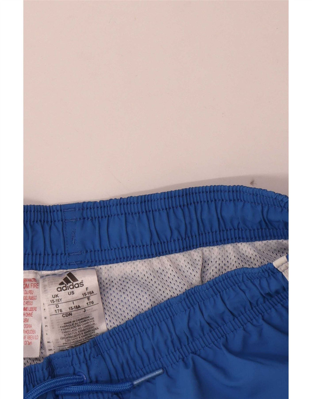 Adidas Pantalón corto deportivo para niño Graphic 15-16 años Azul Poliéster