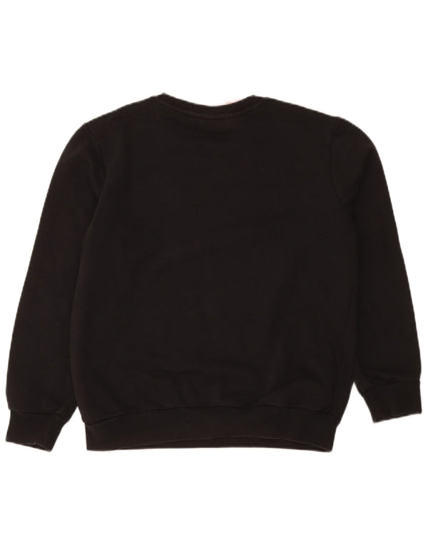 Adidas - Sudadera gráfica para niños (13-14 años, algodón), color negro