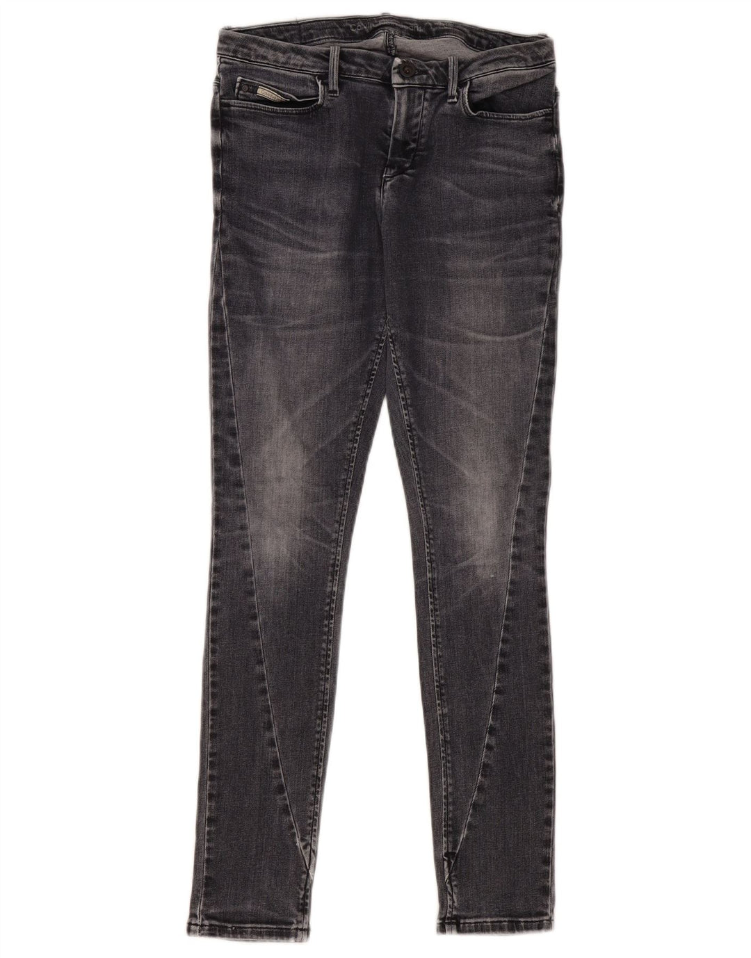 Calvin Klein Jeans Slim para Mujer W26 L29 Algodón Gris