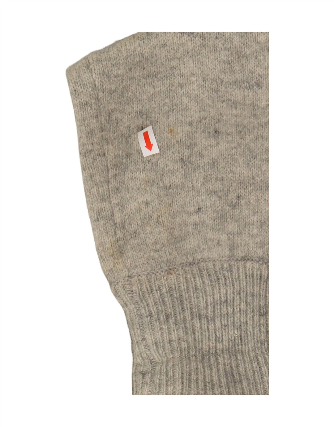 Woolrich Cárdigan gráfico con cremallera completa para mujer UK 10 Small Grey Wool