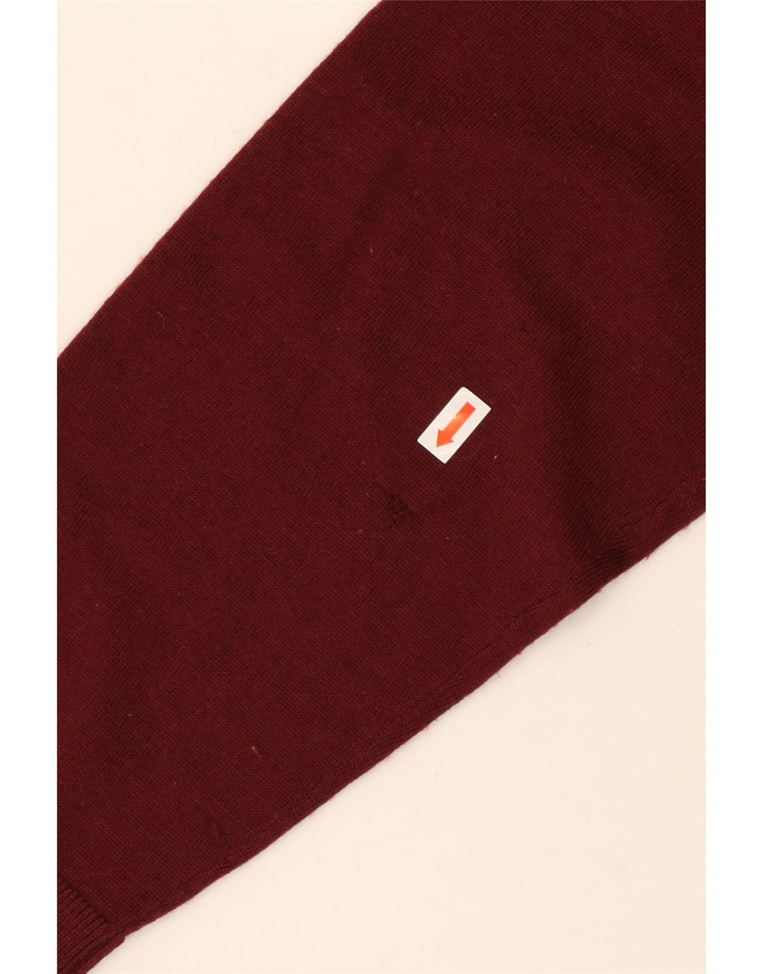 MICHAEL KORS Jersey de cuello redondo para hombre, suéter grande de lana burdeos