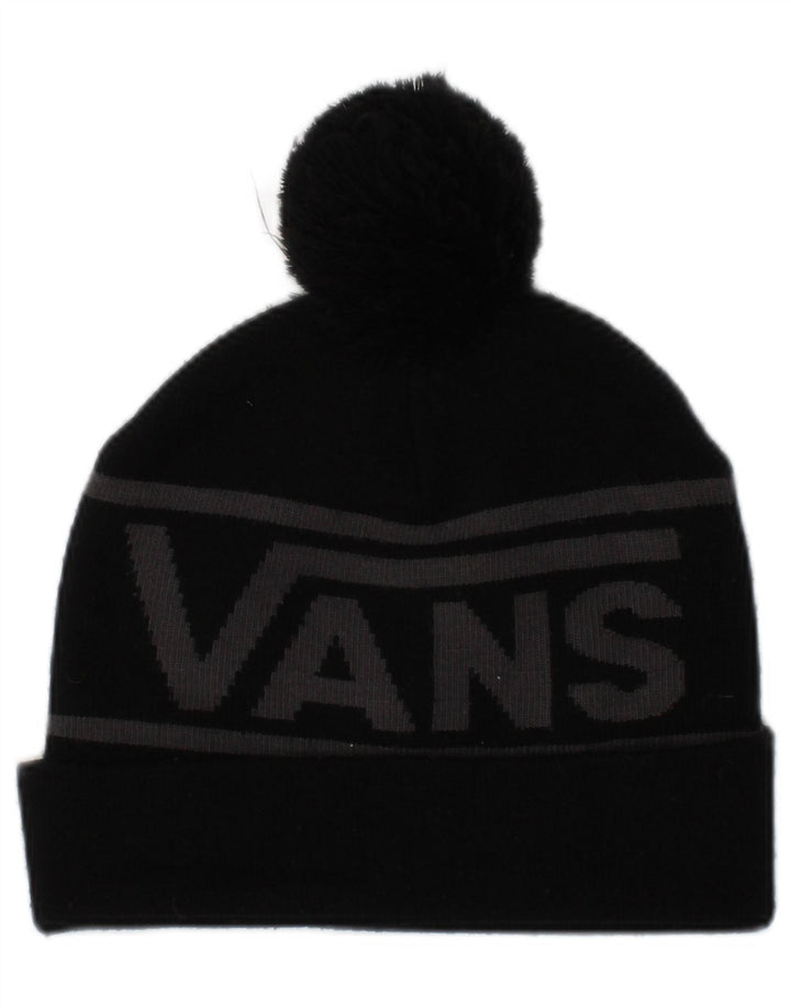 Vans Gorro de punto gráfico para hombre Talla única Acrílico negro con bloques de color