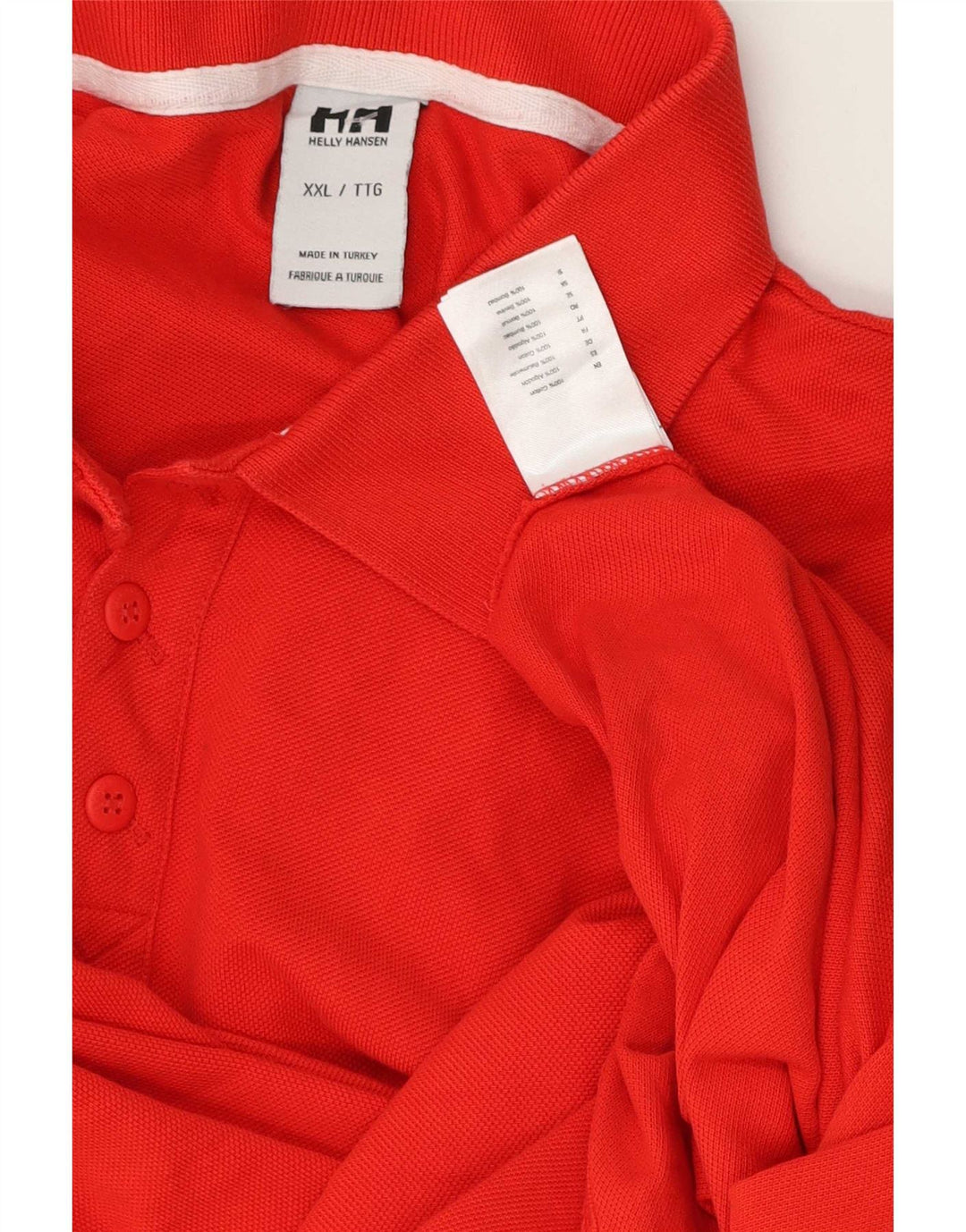 Helly Hansen Polo Hombre 2XL Algodón Rojo