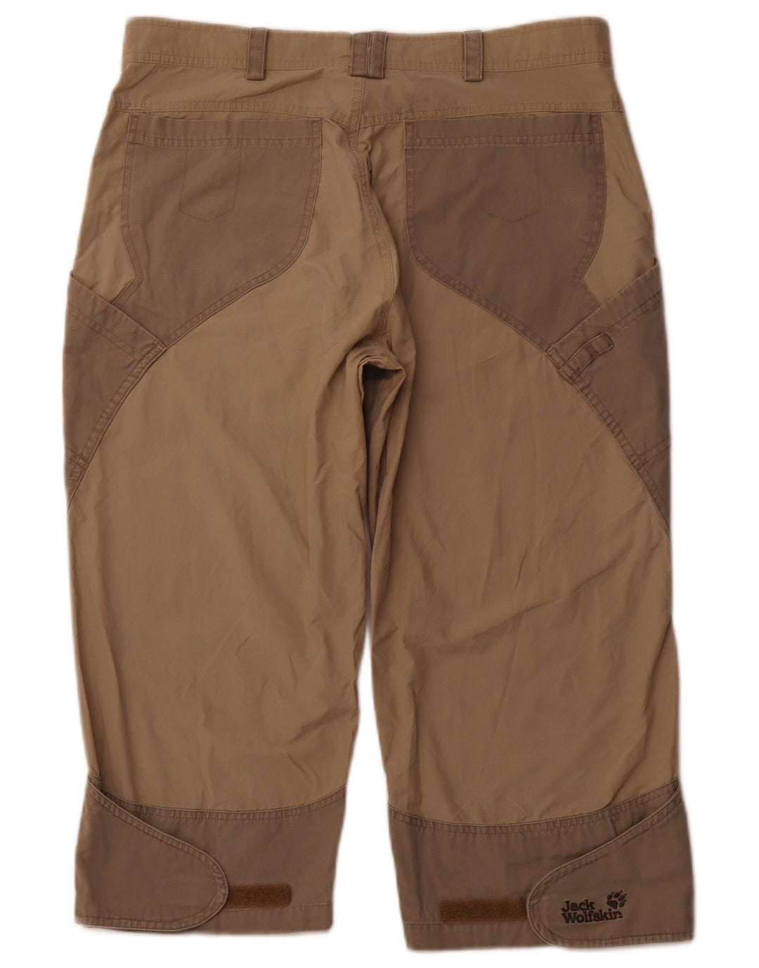 JACK WOLFSKIN Bermudas para hombre W34 Large Marrón Colorblock Algodón