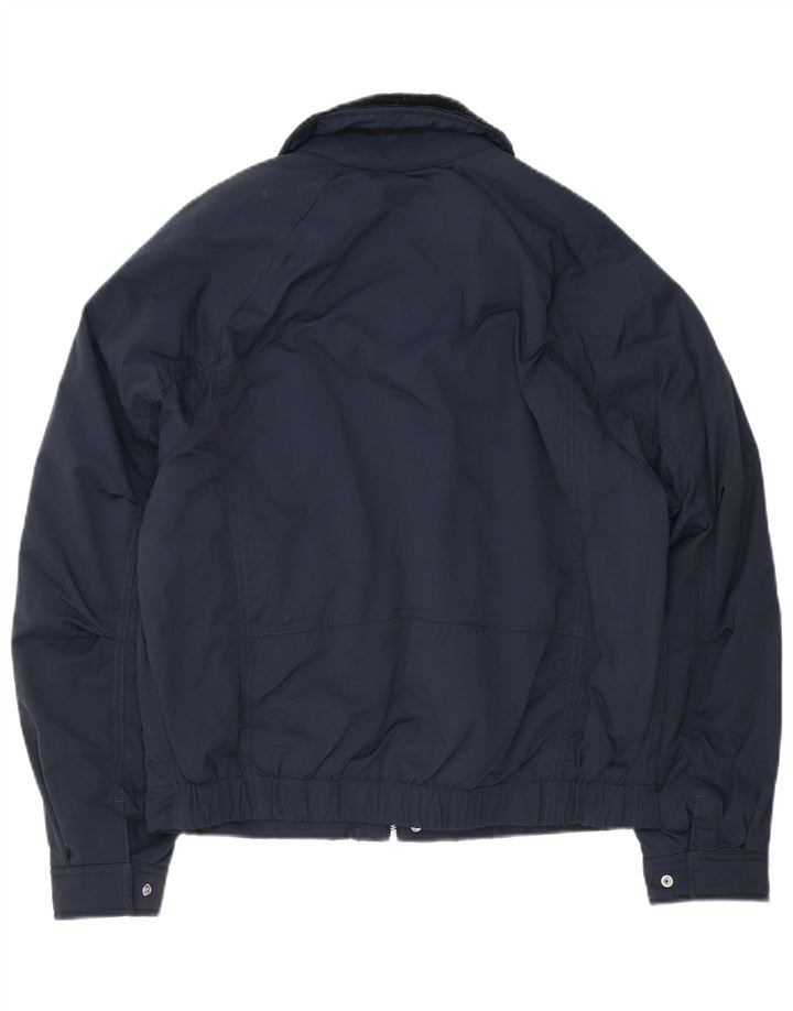 Zara Mens Bomber Jacket UK 36 Small Azul Marino Colorblock Poliéster