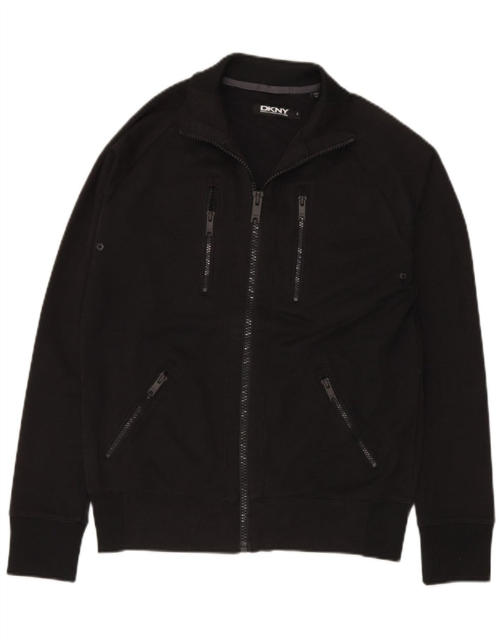 Dkny Hombre Chándal Top Chaqueta Pequeña Algodón Negro