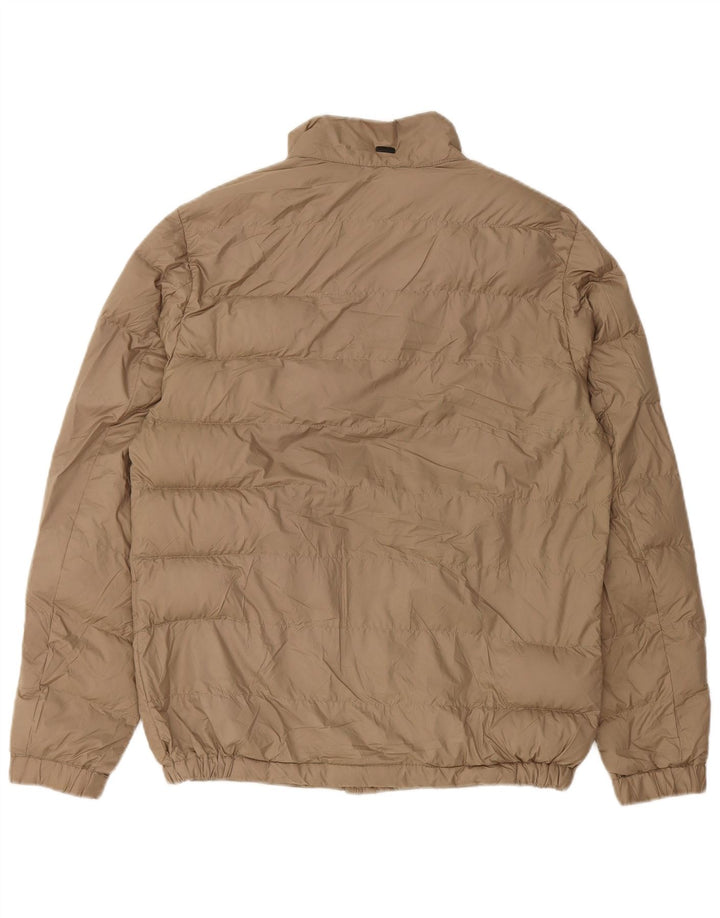 Massimo Dutti Chaqueta Acolchada Hombre UK 36 Small Beige Poliéster