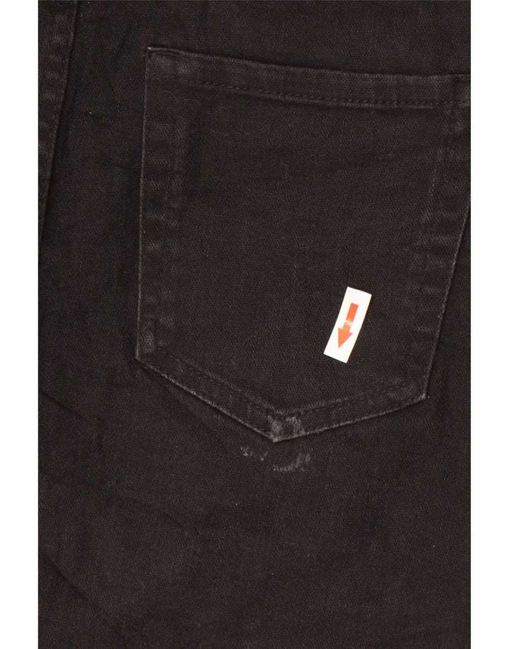 Zara Womens Mini Denim Skirt Medium W28  Black