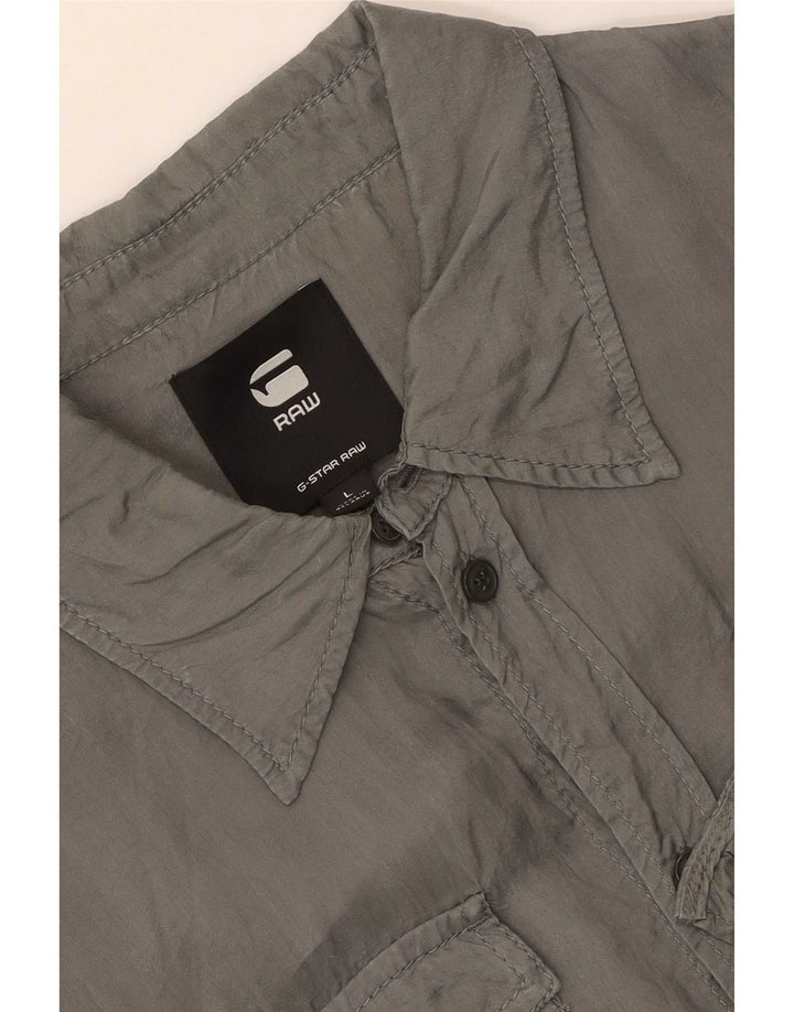 Camisa G-Star Hombre Grande Gris
