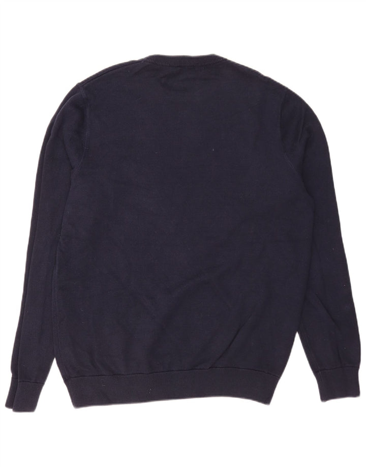 Pringle - Jersey de cuello redondo para hombre, color azul marino mediano, algodón