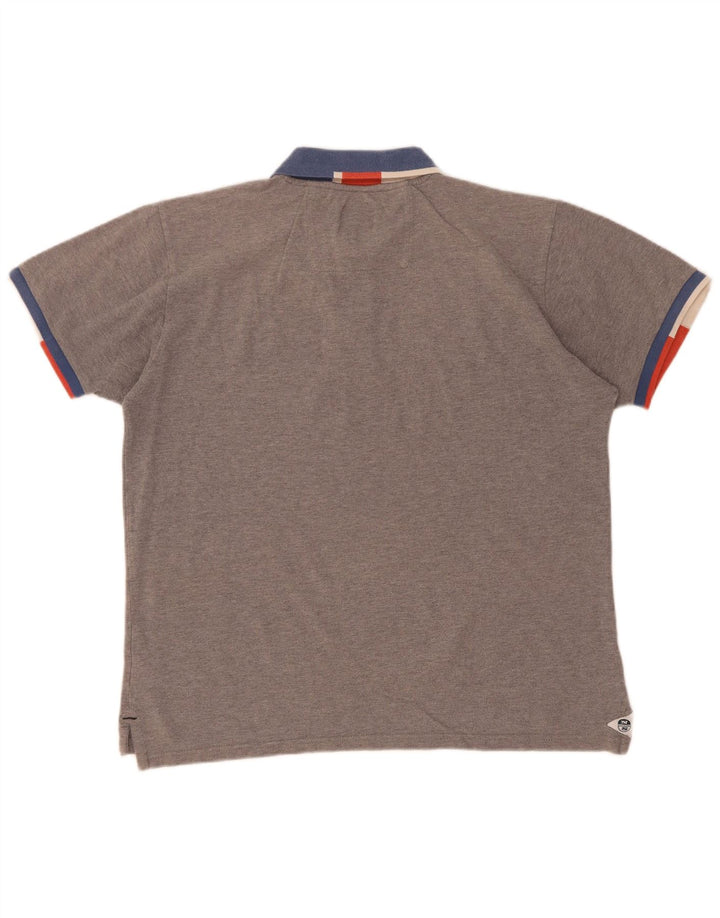 Polo North Sails para hombre de algodón con bloques de color gris grande