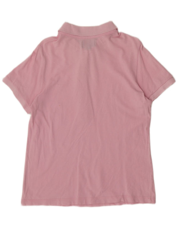 AUSTRALIAN L'ALPINA Womens Polo Shirt IT 50 Medium Pink Cotton