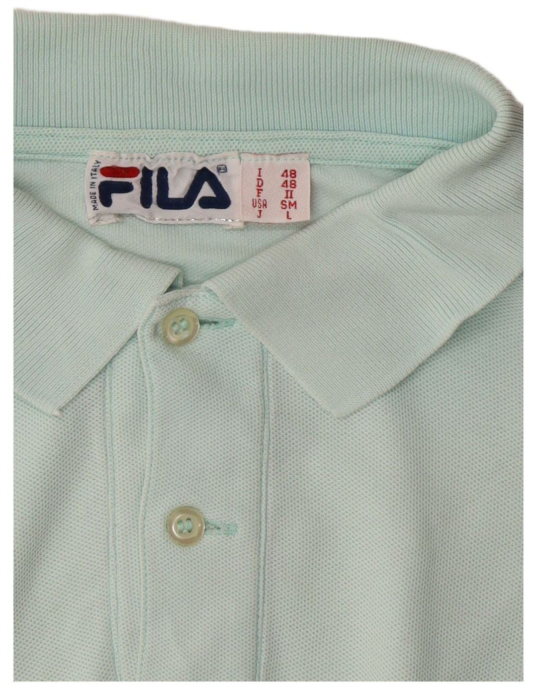 FILA Polo para hombre IT 48 Azul medio