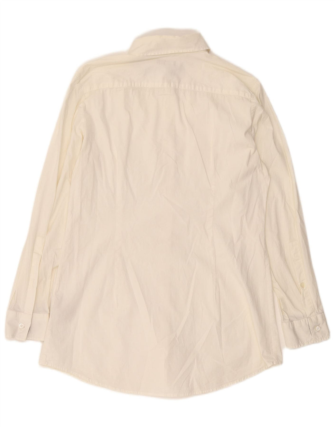 BURBERRY Camisa para mujer Reino Unido 16 Grande Algodón blanco roto