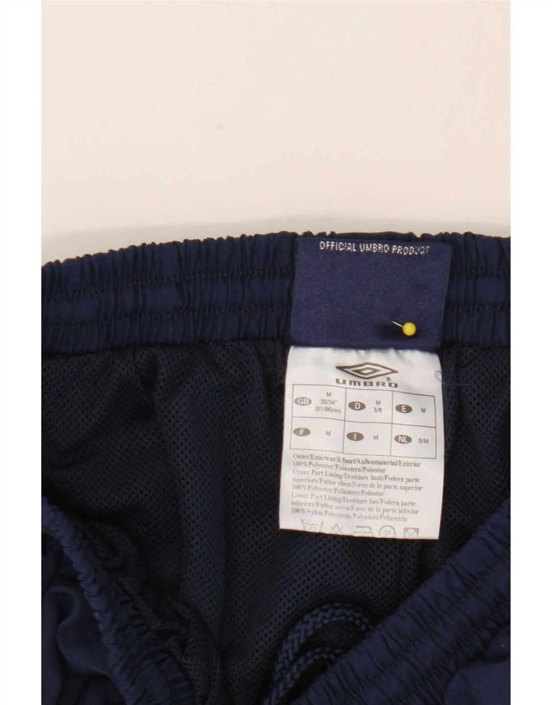 Pantalones De Chándal Umbro Joggers Medium Azul Marino Nylon Hombre