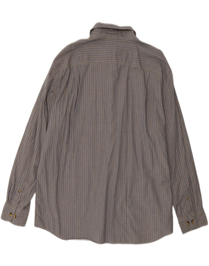 DOCKERS Mens Shirt XL Blue Striped Cotton Vintage Dockers and Second-Hand Dockers from Messina Hembry 