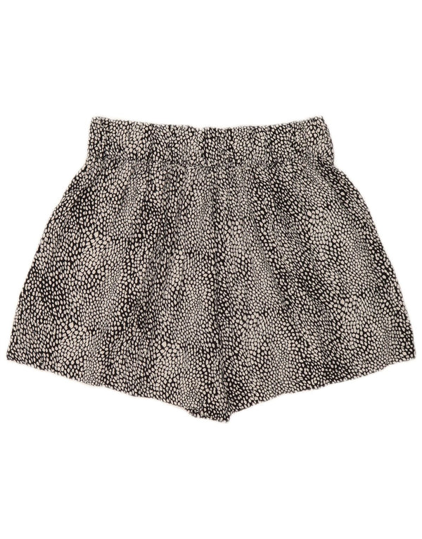 Marks & Spencer Pantalones cortos casuales para mujer UK 8 Small W27 Estampado animal negro