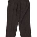 Armani Pantalones casuales rectos para hombre IT 48 Medium W32 L27 Poliéster negro