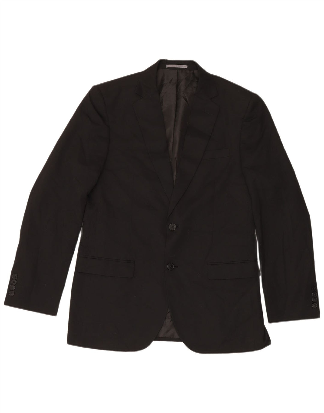 Marks & Spencer Chaqueta tipo blazer con 2 botones y ajuste regular para hombre EU 50 Large Black