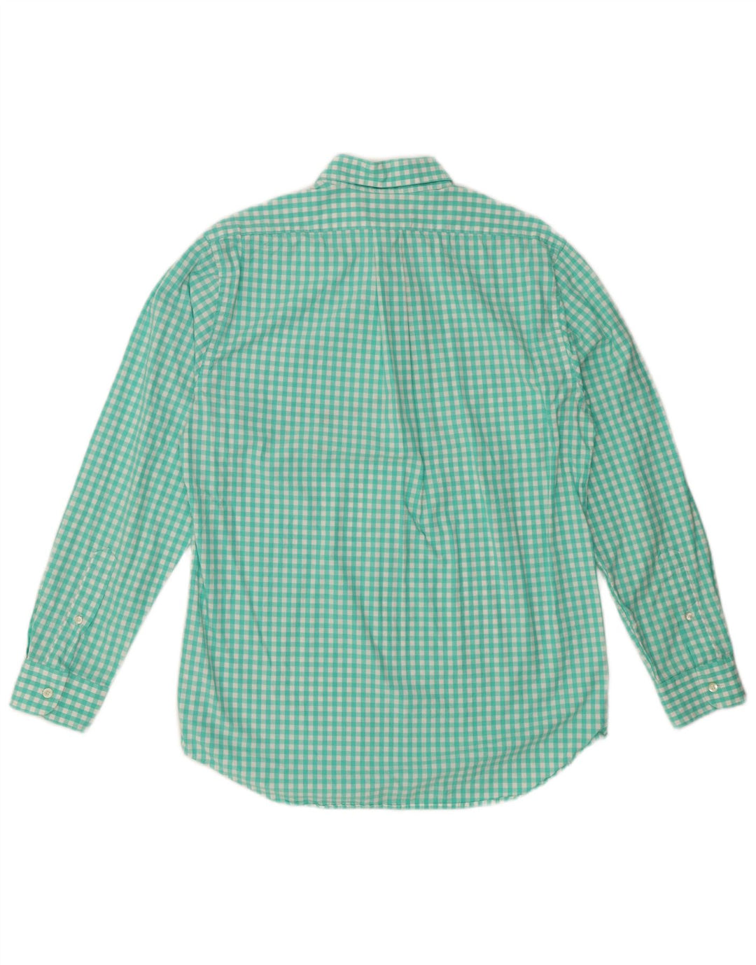 VINEYARD VINES Camisa ajustada para hombre de algodón a cuadros color turquesa medio