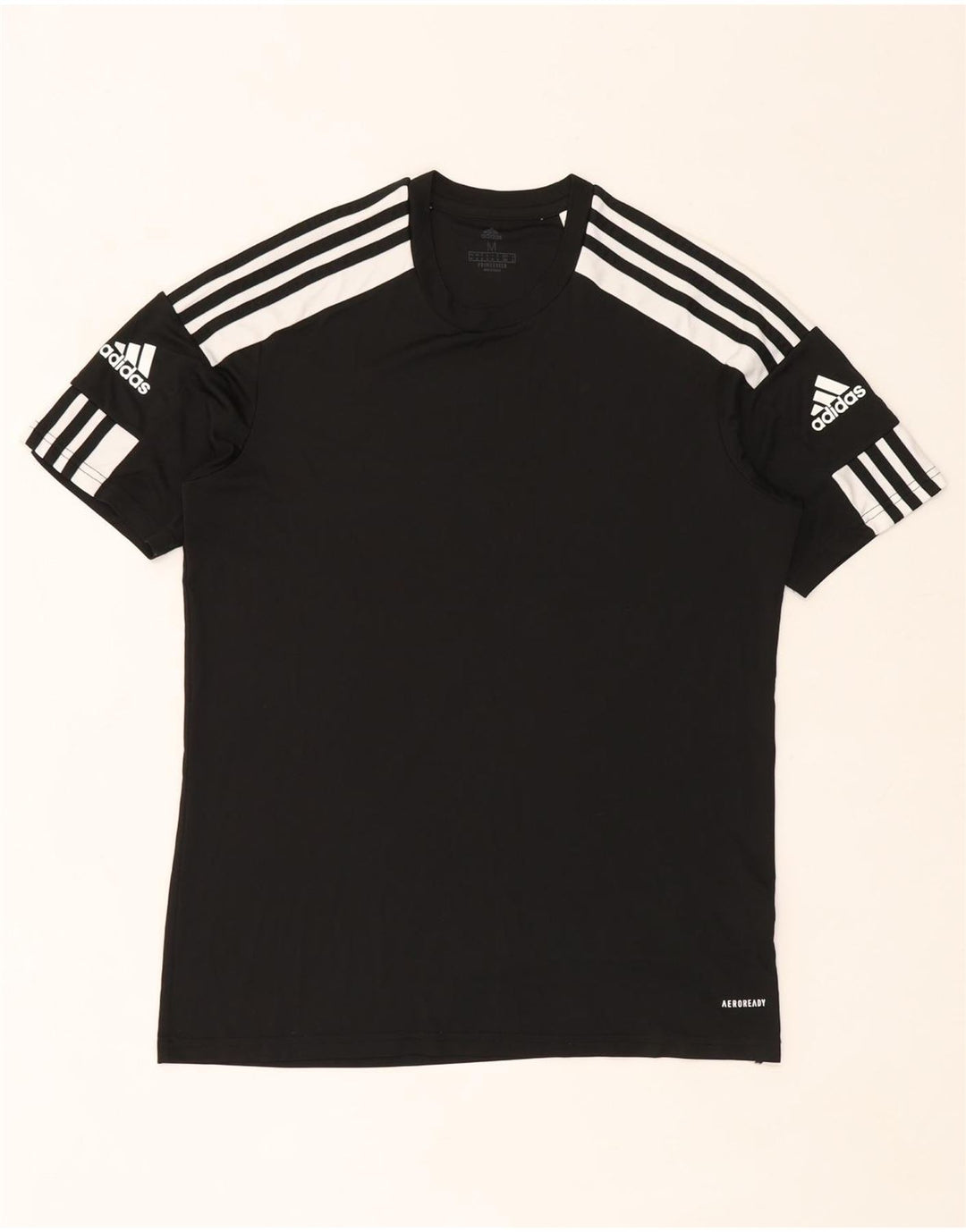 Adidas Hombre Aeroready Graphic Camiseta Top Mediano Negro Poliéster