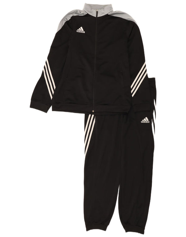Adidas Mens Full Tracksuit Large  Black Colourblock Polyester