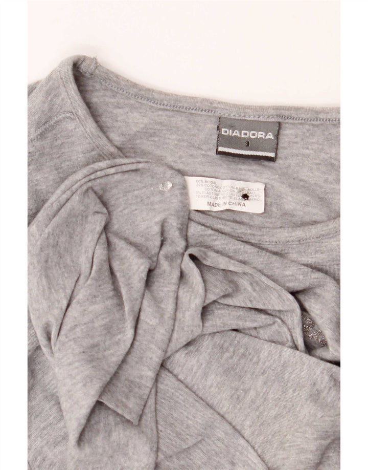 Diadora Camiseta para Mujer Top US 3 Small Gris Modal