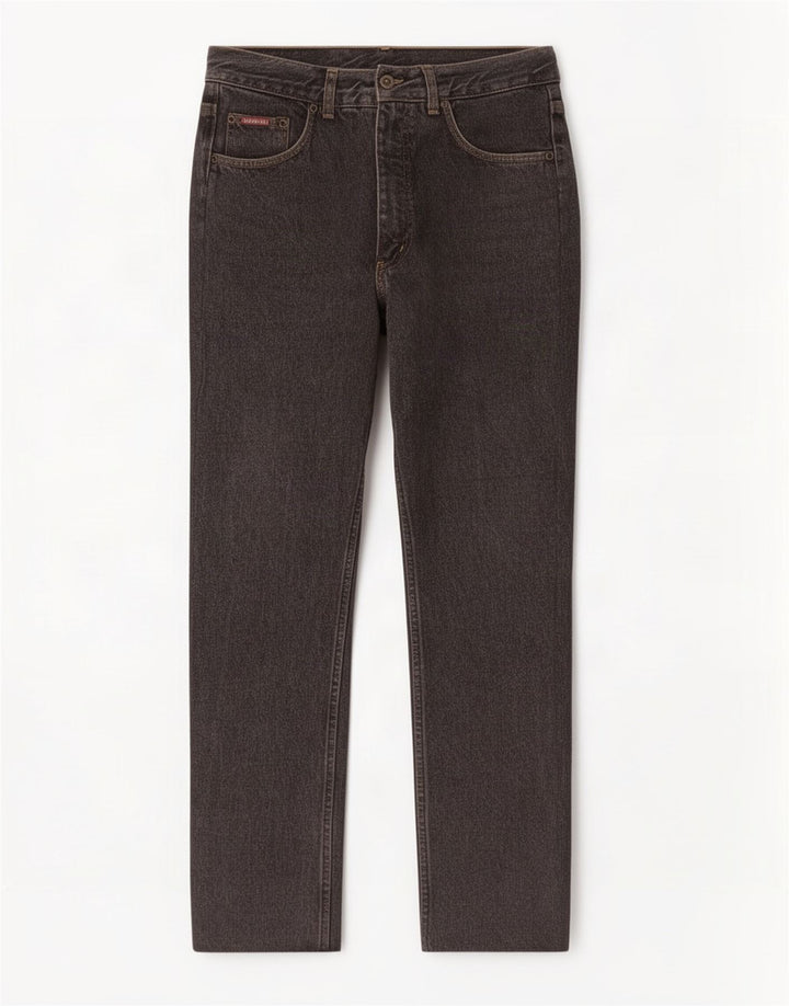 Vaqueros rectos para hombre Carrera W32 L28 Algodón gris