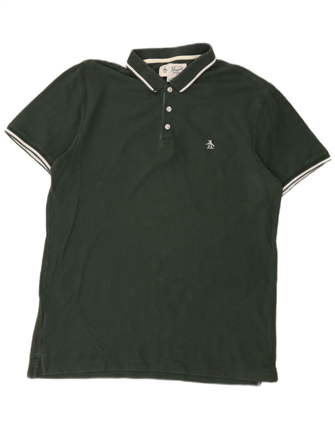 PENGUIN Polo Hombre Algodón Verde Grande