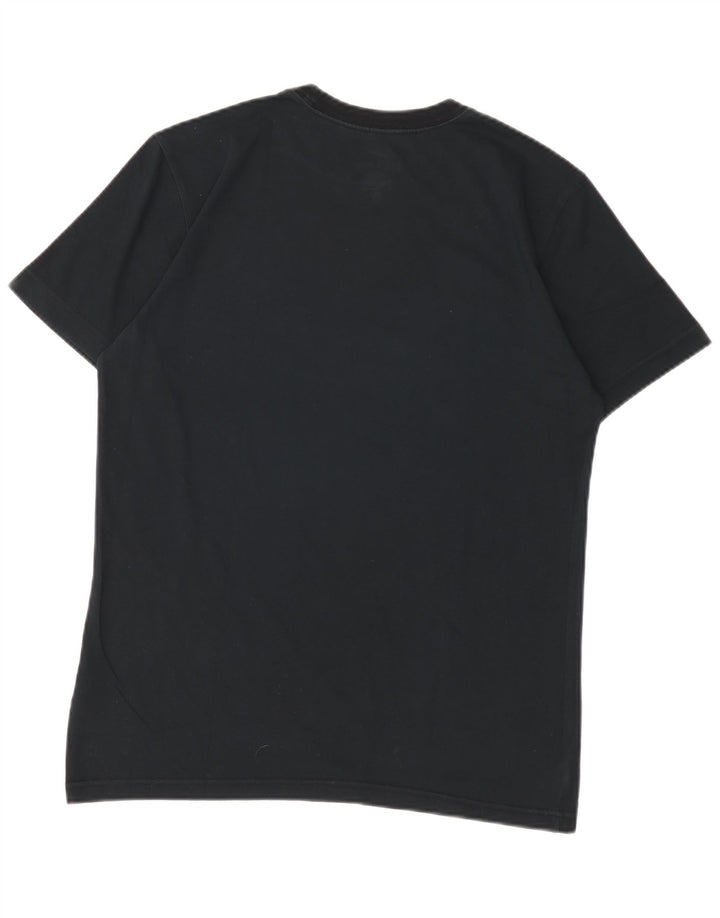 Nike Dri Fit Graphic Camiseta para hombre, talla mediana, algodón negro