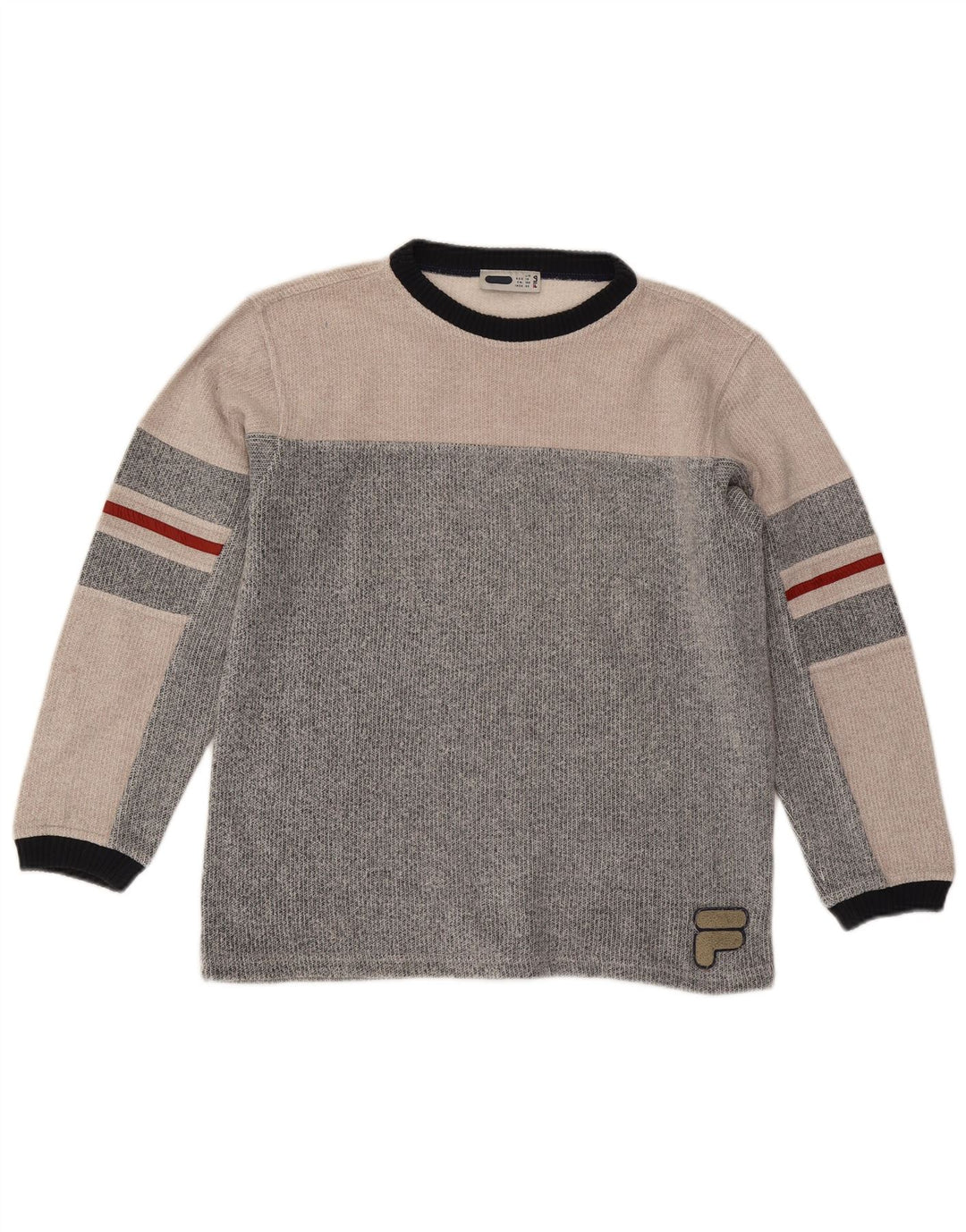 Fila Sudadera para niños Jumper 13-14 años Grande Gris Colorblock