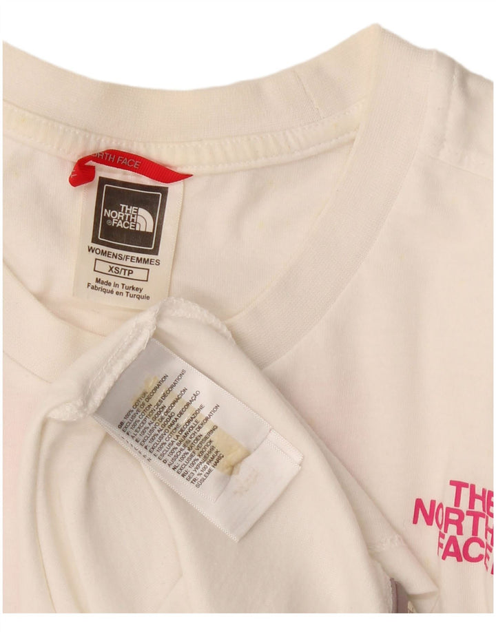 THE NORTH FACE Camiseta gráfica para mujer Top UK 6 XS Algodón blanco