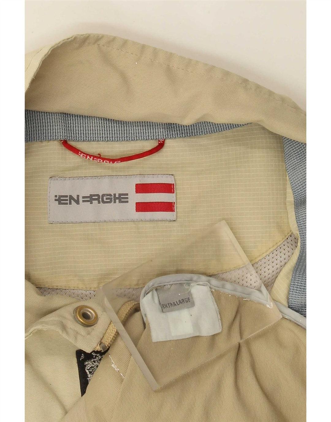 Chaqueta utilitaria Energie para hombre UK 42 XL Beige Colorblock