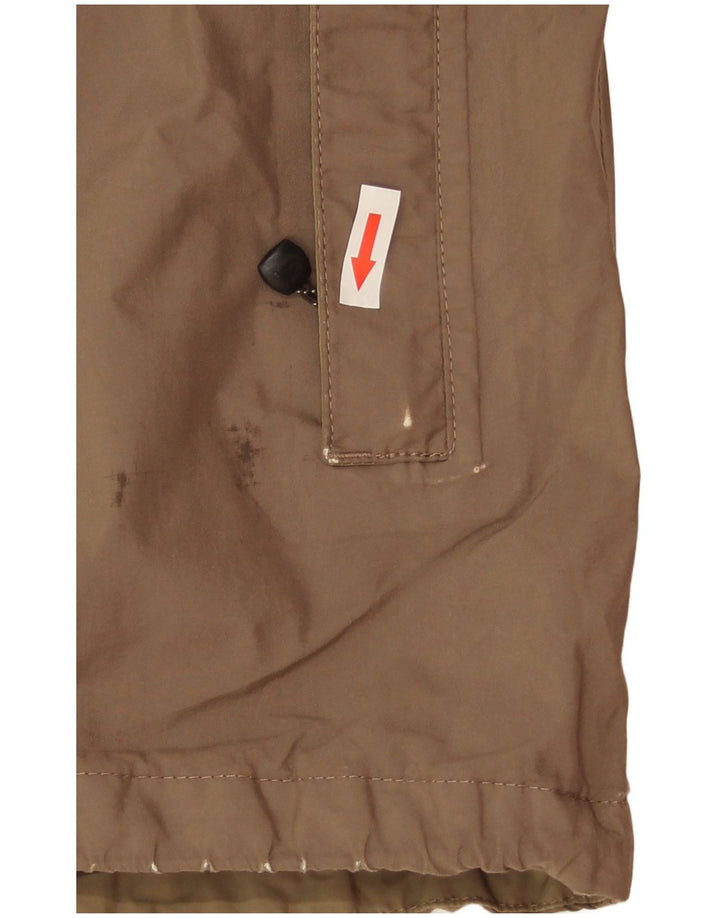 The North Face Chaqueta impermeable con capucha para hombre UK 40 Large Marrón Poliéster