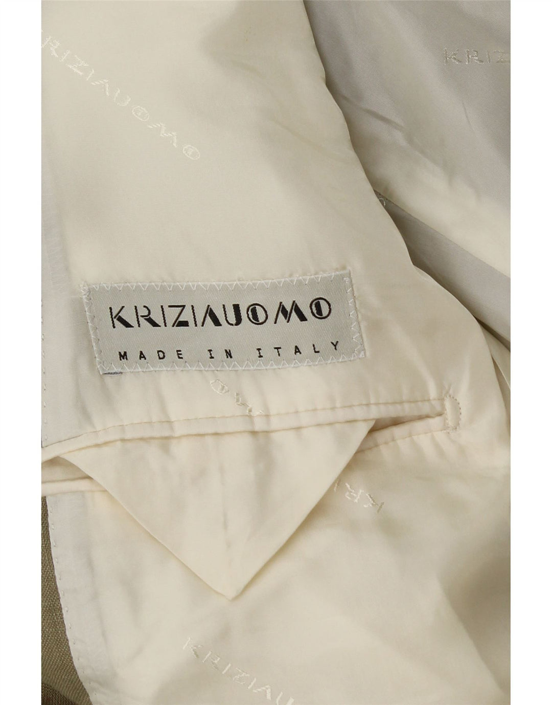 Krizia Chaqueta tipo blazer de 3 botones para hombre UK 38 Medium Khaki