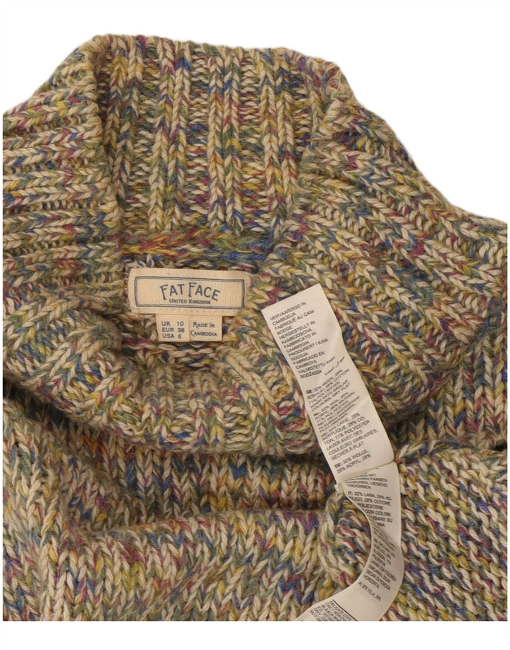 Suéter tipo jersey con cuello alto para mujer de Fat Face UK 10 Small Multicolor