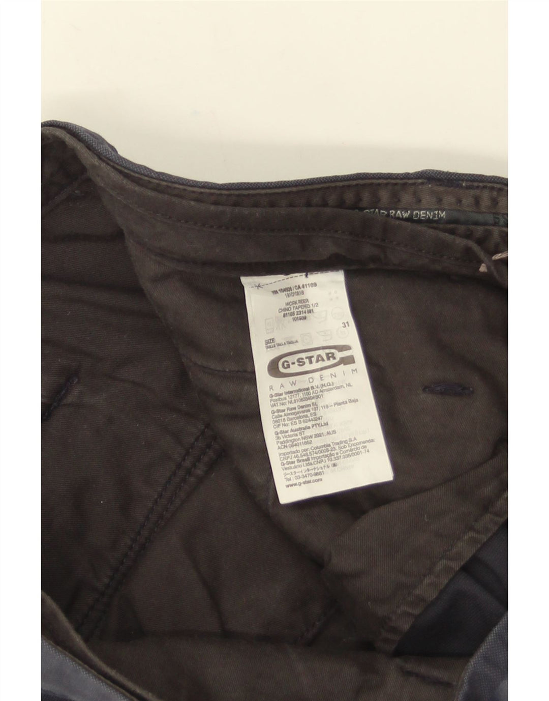 Pantalones cortos tipo cargo G-Star para hombre W31 Algodón azul marino mediano