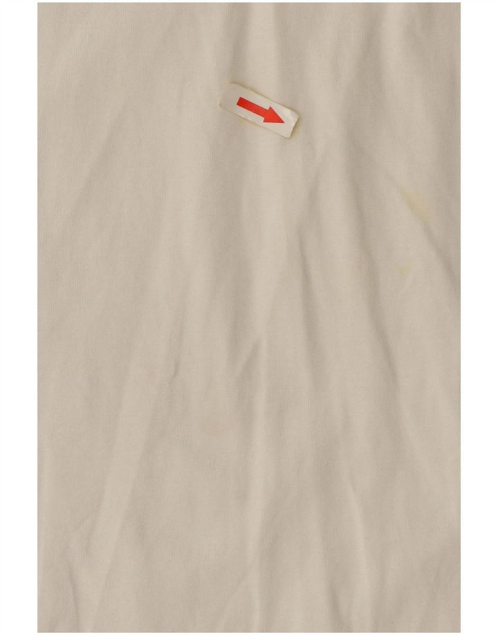 Massimo Dutti Camiseta Oversize Mujer Top UK 10 Small Blanco Algodón