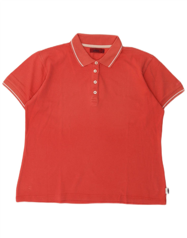 Polo Asics Mujer UK 18 XL Algodón Rosa